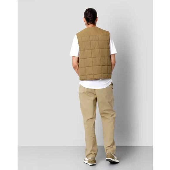 Fat Moose Aiden Vest Quilted Khaki Tan Size Medium - Picture 2 of 15